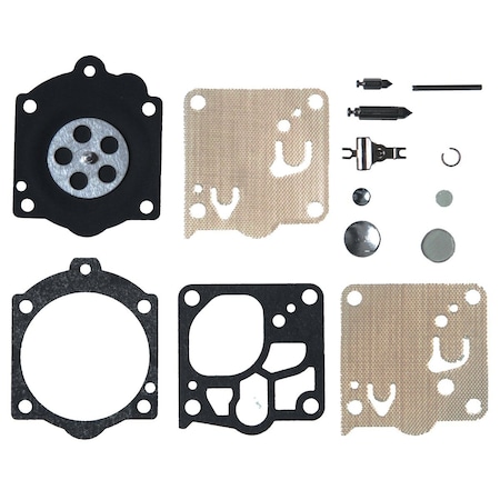 Sunbelt Rebuild Kit, Carburetor 0.18" x2.28" x2.1" A-B1WK10WJ